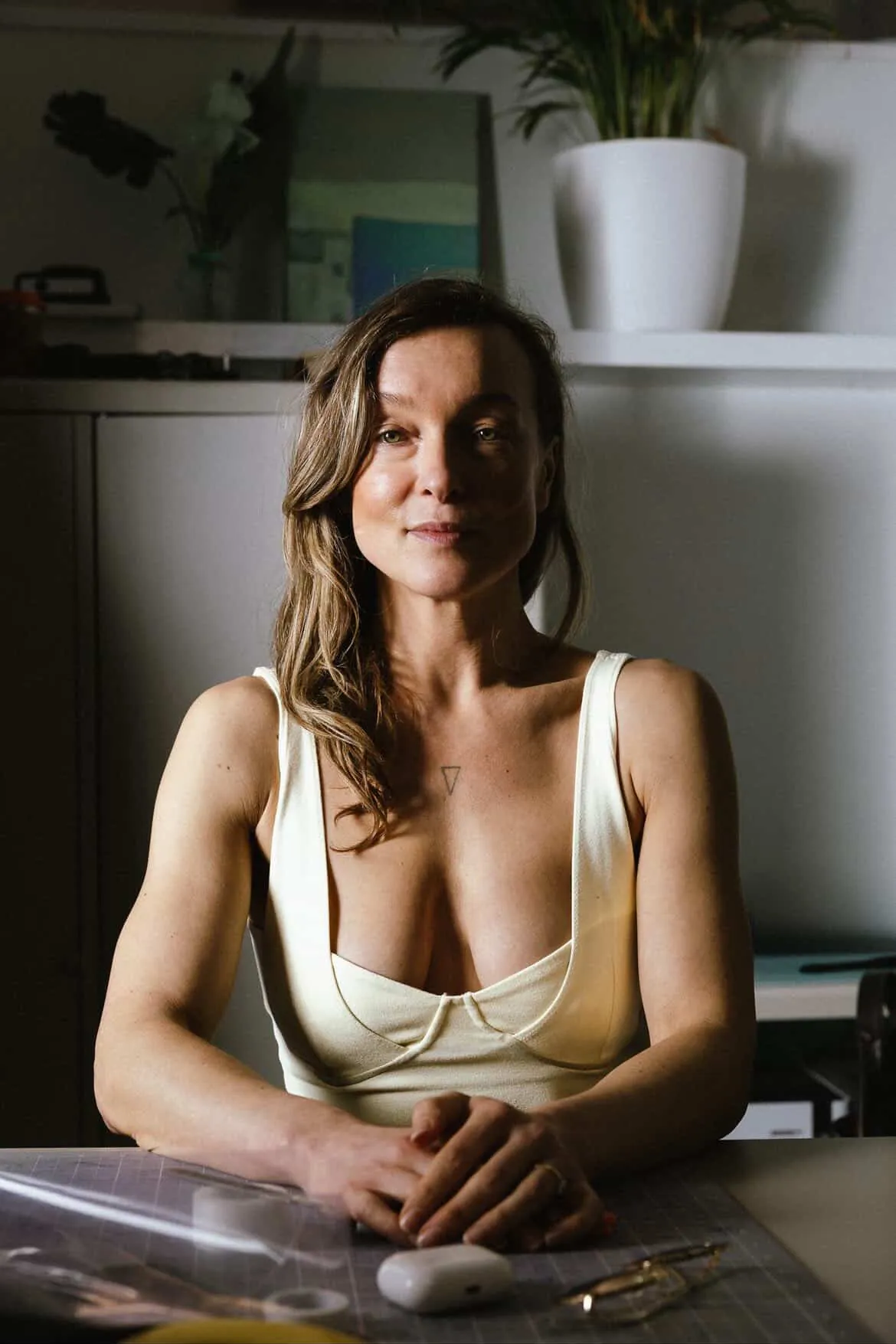 Gosia, fine-line and floral tattoo artist at One Point Zero, Bristol